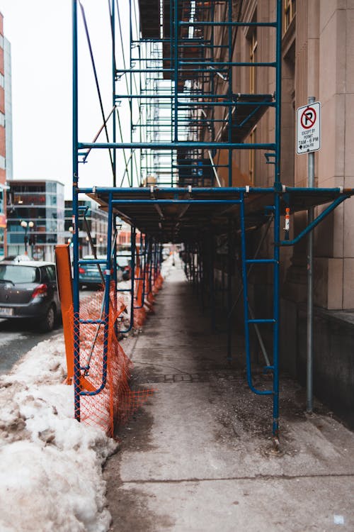 Cathedral of Saint Mother Teresa Restoration — Facade Works scaffolding project in Prishtina, Kosovo